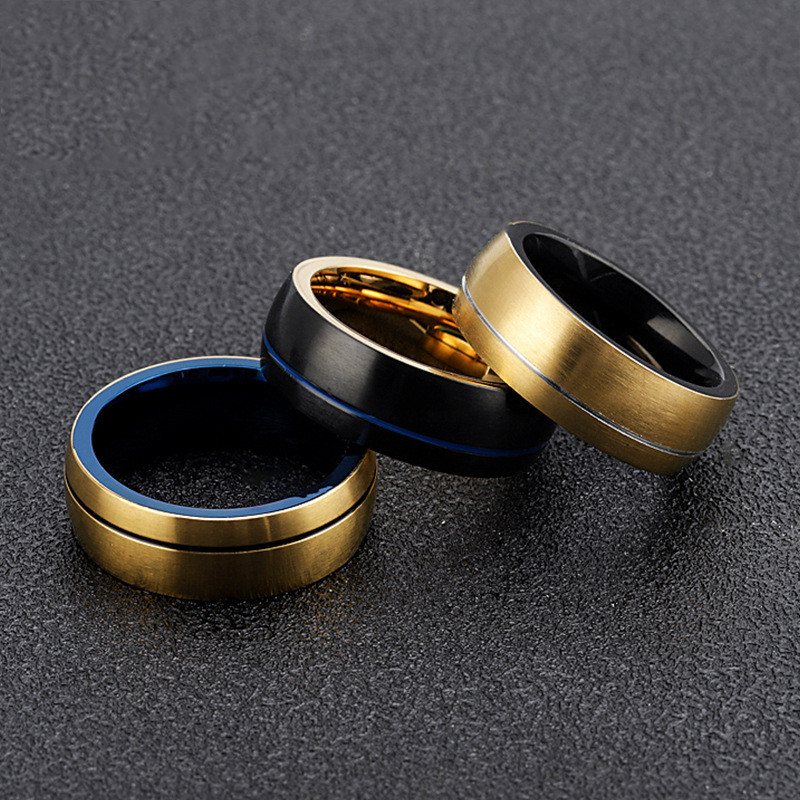 Stainless Steel Men's Ring Titanium Steel Jewelry CJdropshipping