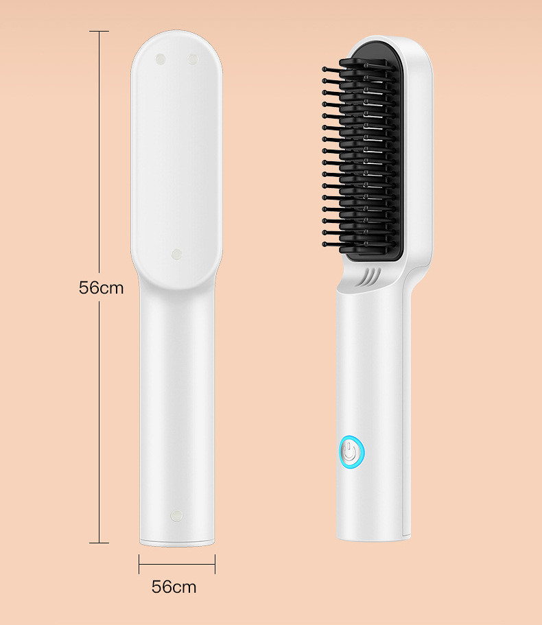 2 In1 Mini Hair Straightener Curler Brush Hair Styler