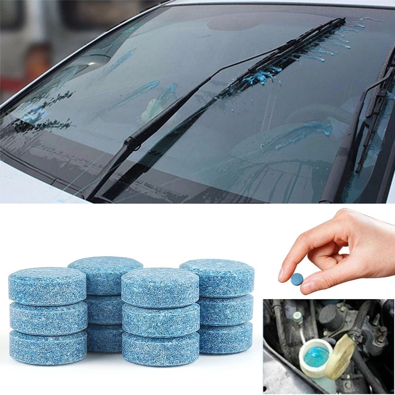  Blulu 60 Pieces Car Windshield Glass Concentrated Washer  Tablets Windshield Washer Fluid Solid Car Effervescent Tablets Glass Solid  Wiper Cleaning Tablets for Car Kitchen Window : Automotive