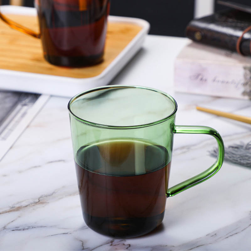 Rimini green glass tea or coffee mug