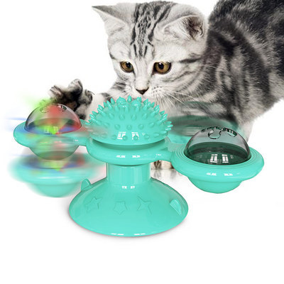 Cat Turntable Cat Windmill Toy Glowing Toy