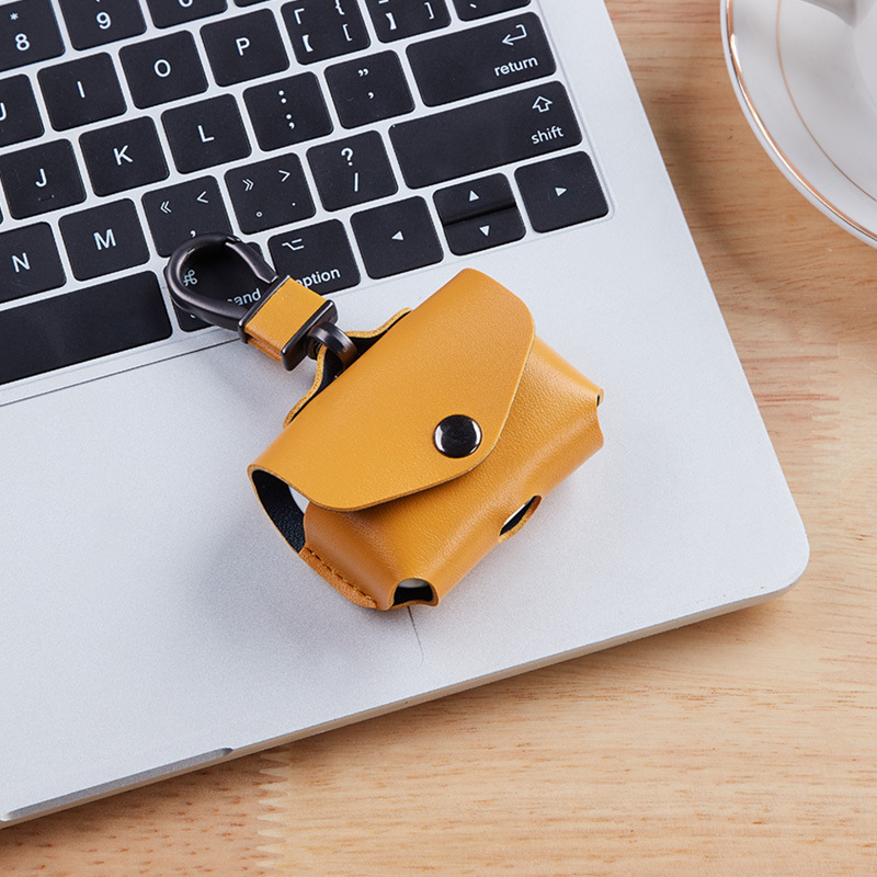 Headphone Case Twocolor Simple Leather Pattern CJdropshipping