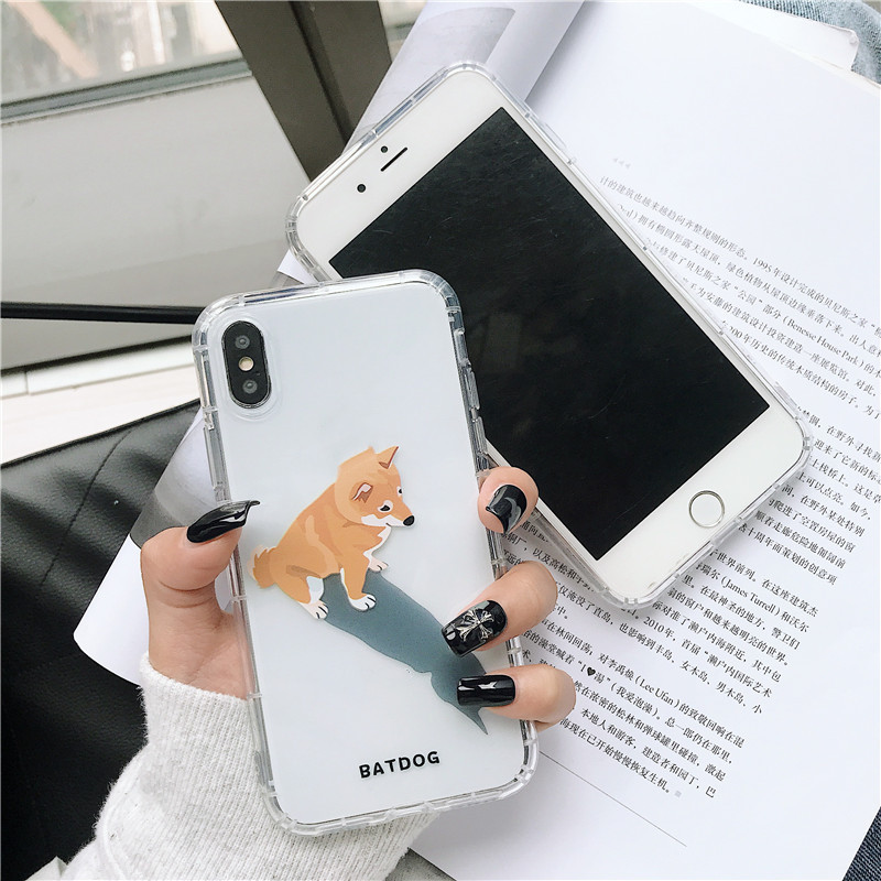 If you are a dog lover, then you need this cute cartoon cell phone case for your iPhone. It's made of high-quality shock-proof TPU plastic and features the cutest cartoon dog designs. Treat yourself or makes the perfect gift for dog-loving family and friends. Kids love it too!