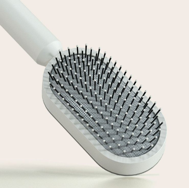 Self Cleaning Antistatic Hairbrush