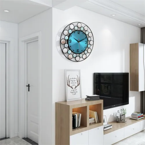 style: B - Real Shell Nordic Modern Minimalist Clock Wall Clock Clock