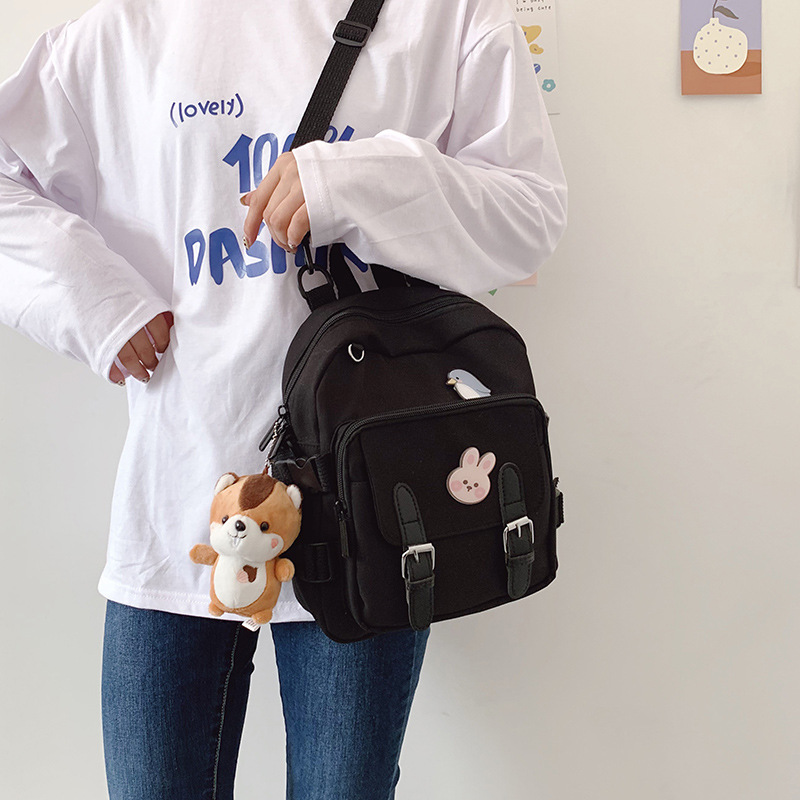 cute black backpack mini