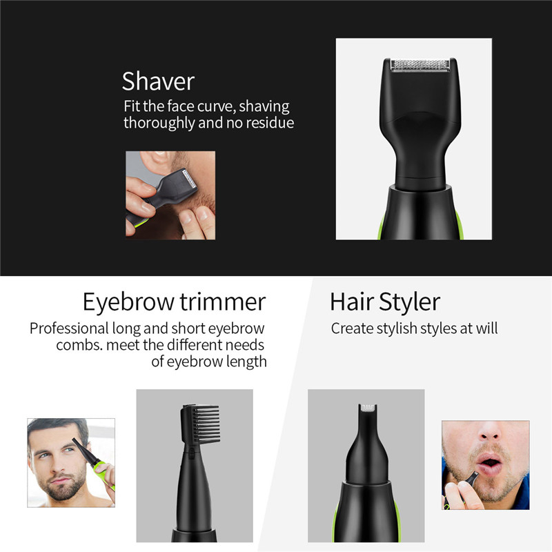 Five-in-one multifunctional nose hair device