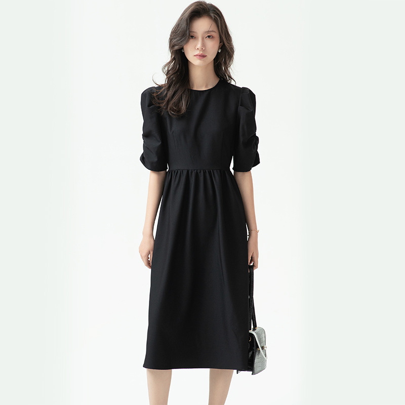French Style Puff Sleeve Dress - CJdropshipping