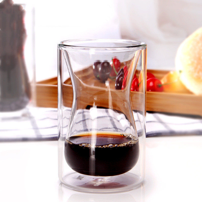 Aprilia glass iced coffee tumbler