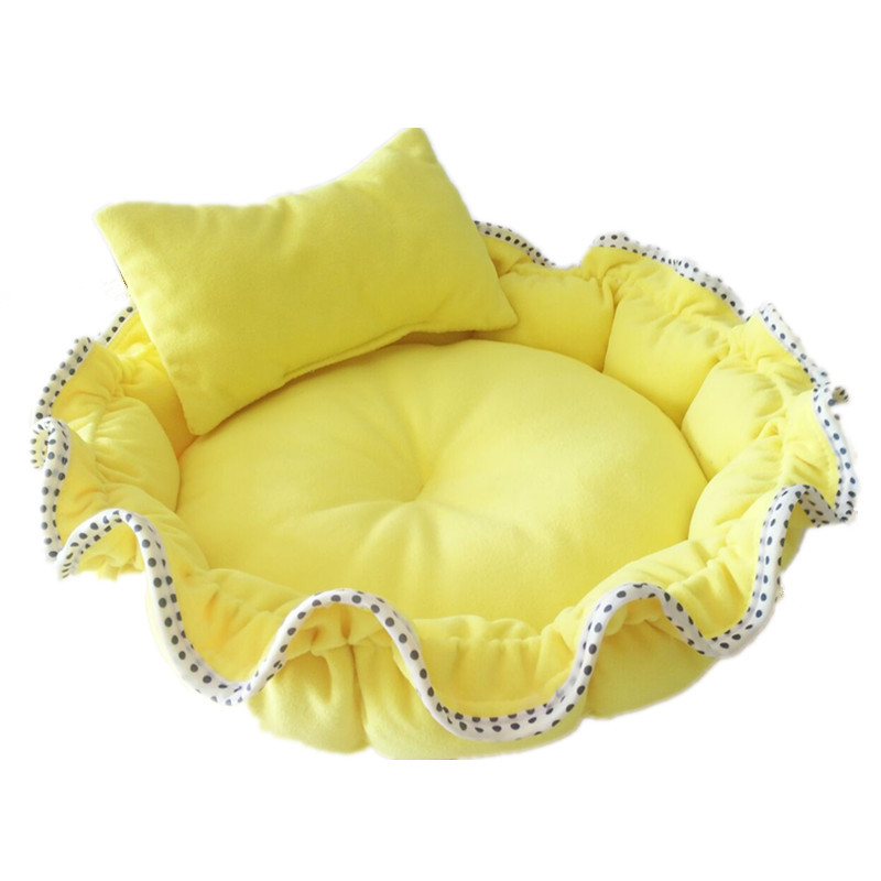 Cute Yellow Dog Bed for Small Dog