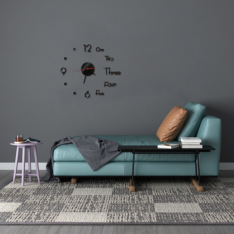 0b7664ec 9ec2 4965 81f8 e28532e8eeff - Large 3D Frameless Wall Clock Stickers DIY Wall Decoration for Living Room Bedroom Office