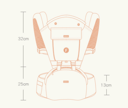 Baby Sling Carrier Length, Width and Height