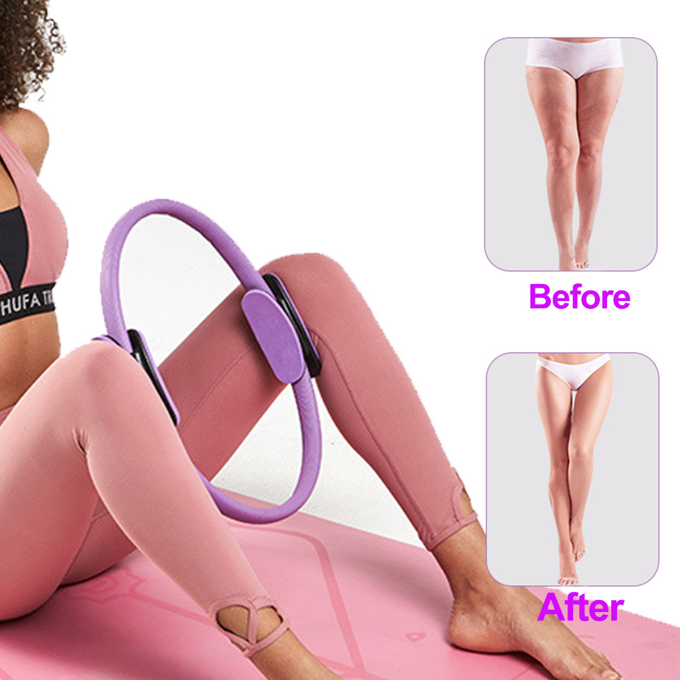 Yoga Fitness Pilates Ring Women Girls Circle Magic Dual Exercise Home Gym Workout Sports Lose Weight Body Resistance
