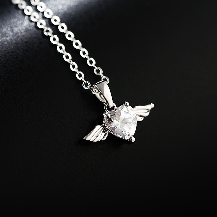 Collier Aile Ange et Cœur 