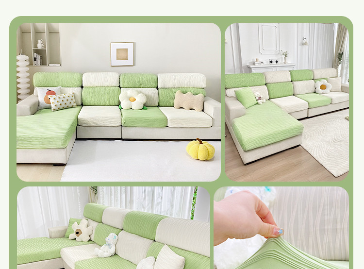 Silk Elastic Sofa Cover Full Package