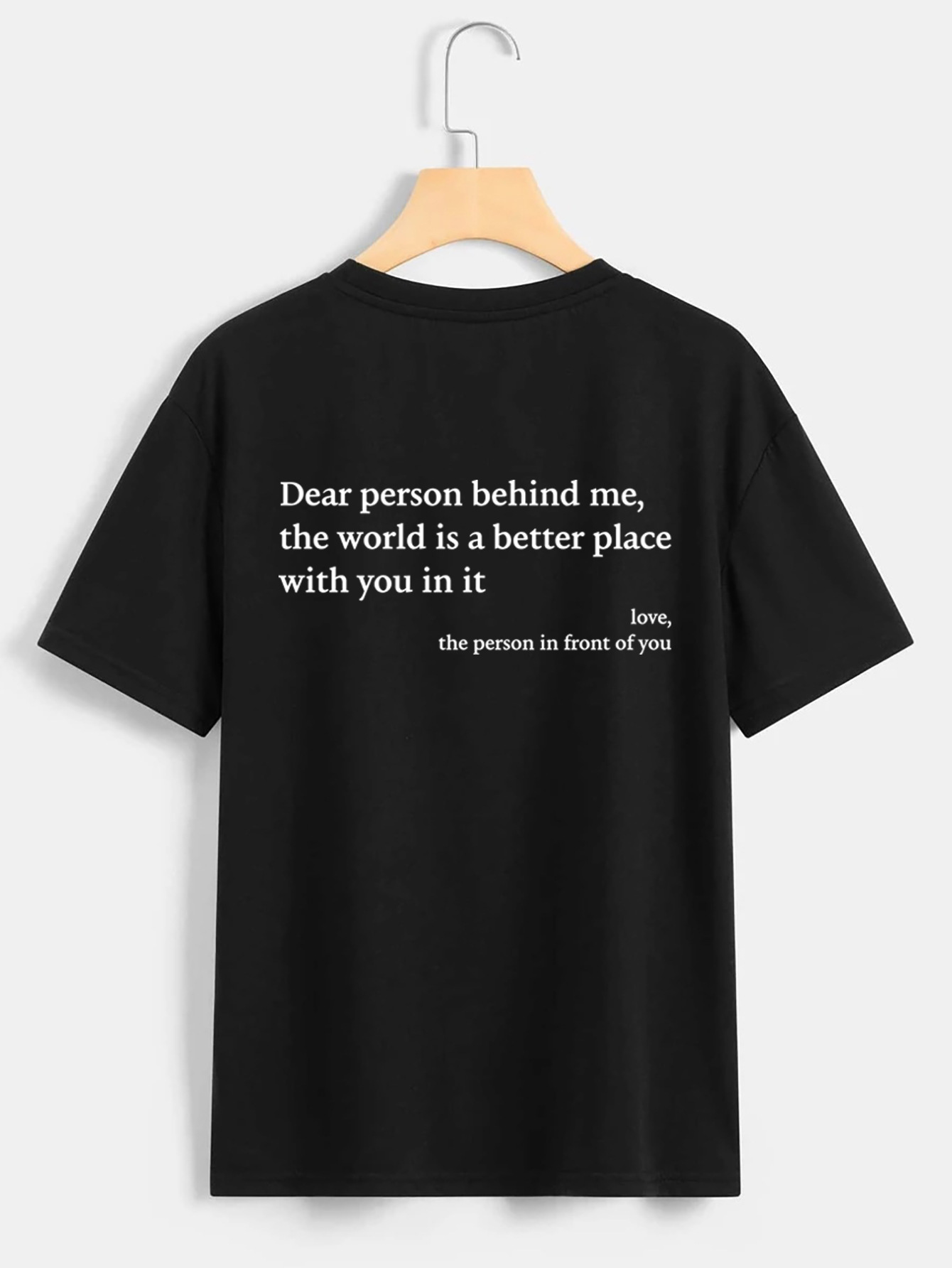 2023 New Fashion Womens Letter T-Shirt Round Neck Short Sleeve Slogan Tee Top - Picture 3 of 11