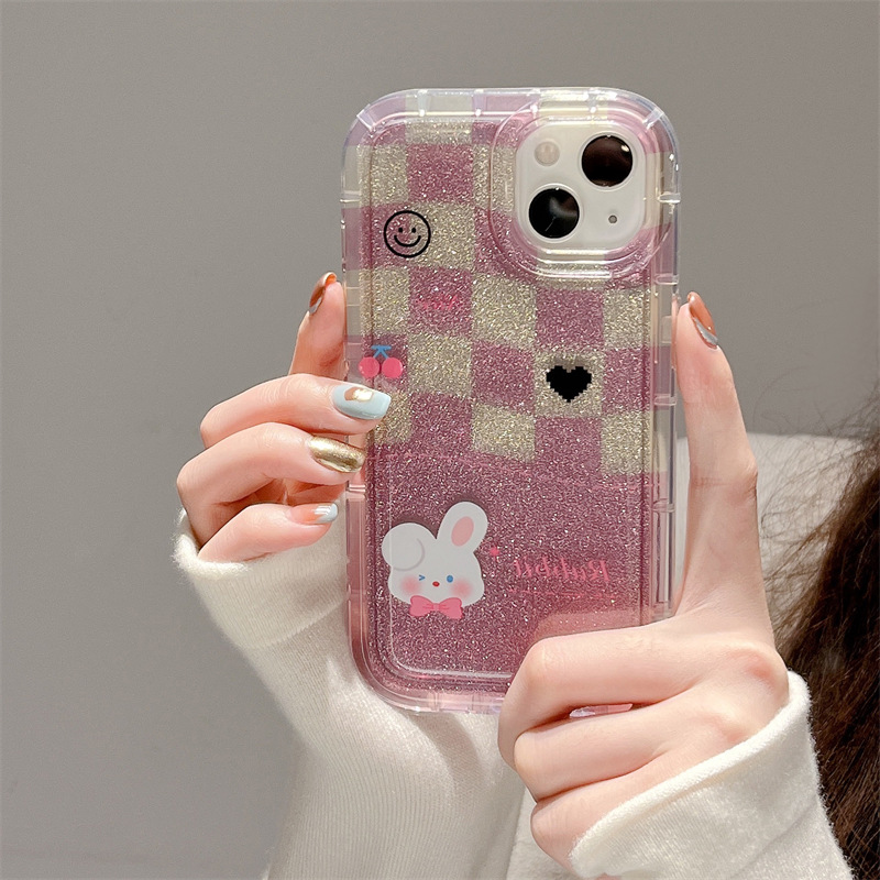 105a1c48 c9c8 4392 a96d b4f4c3aa0e2f Korean-style Print Rabbit With Sequin Phone Case