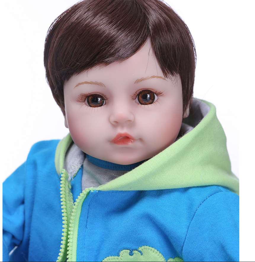 47CM Newborn Baby Dolls Silicone Soft Cloth