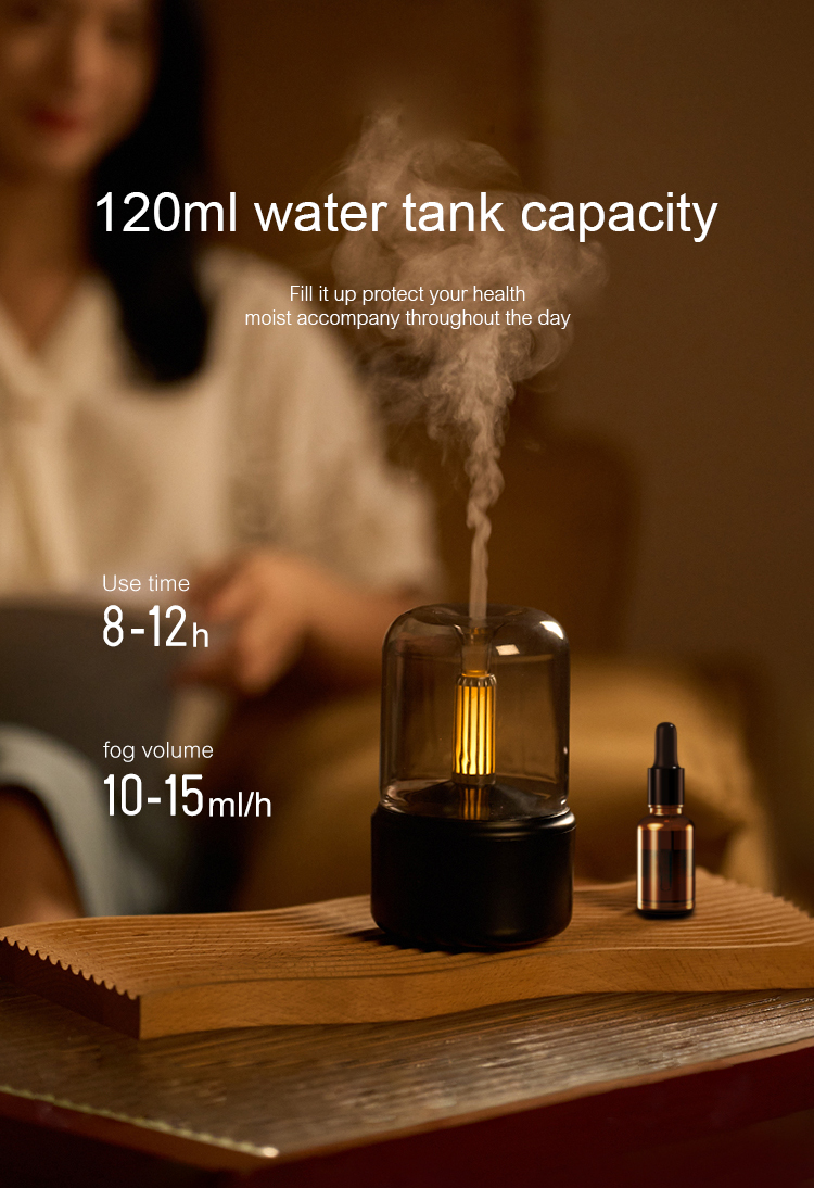 Atmosphere Light Humidifier Candlelight Aroma Diffuser 9