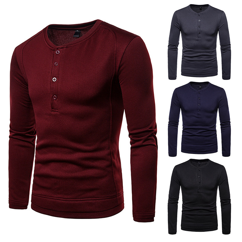 European And American Style Youth Solid Color Casual Tube Round Neck Bottoming Shirt shopper-ever.myshopify.com