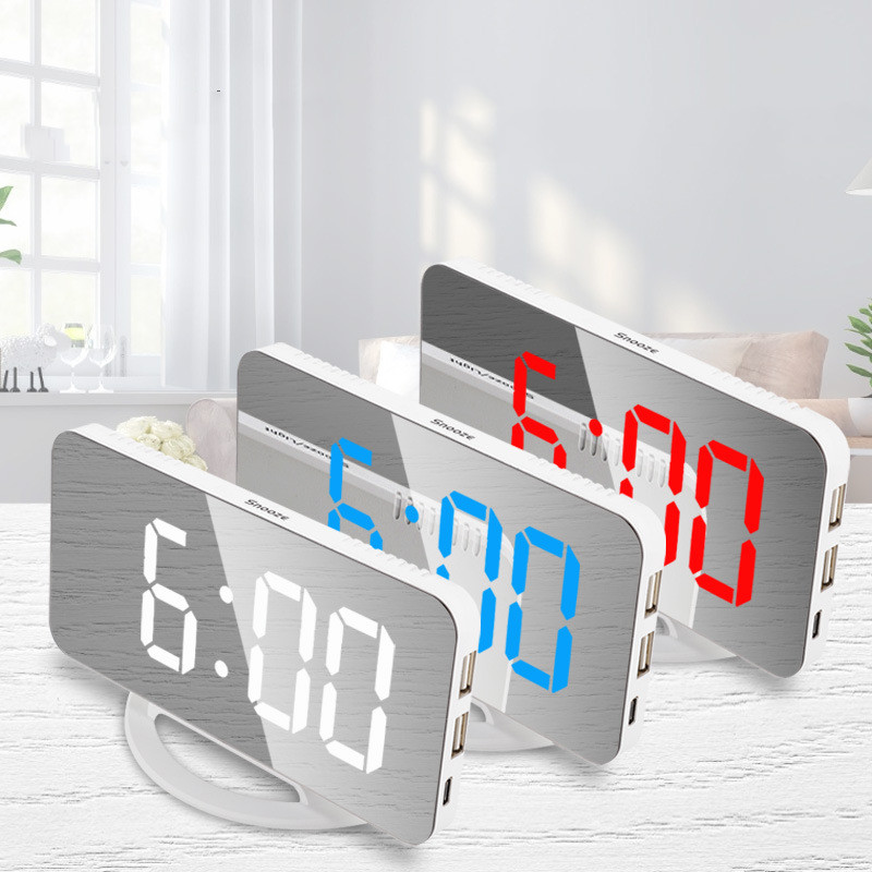 Creative Multifunctional LED Mirror Clock - CJdropshipping