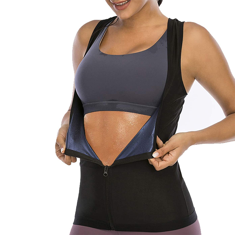 Ladies Sports Fitness Sweat Suit Sauna Suit Sweat Suit Belly Tight Yoga Sweat Sw - Picture 6 of 7