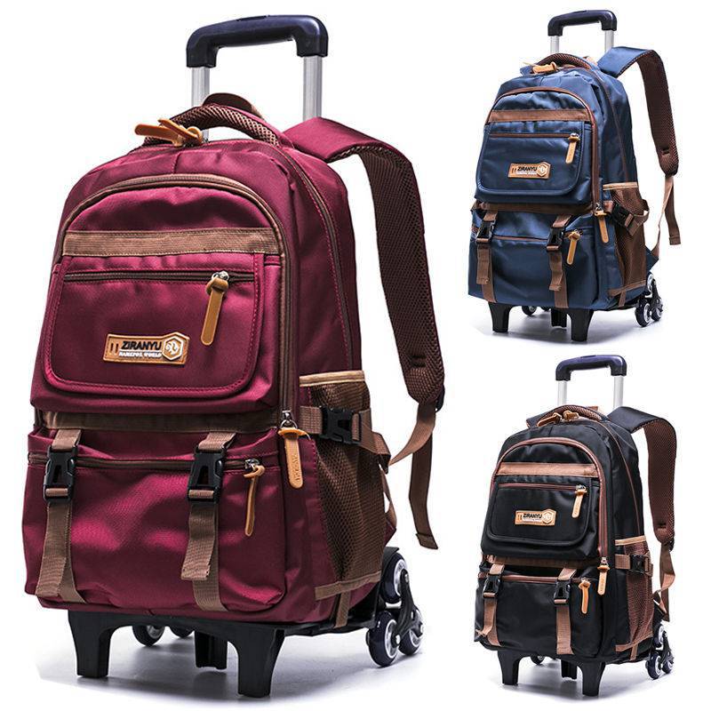 Fashion And Simple Children's Trolley School Bag CJdropshipping