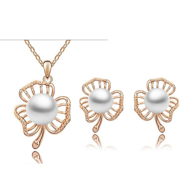 Beautiful Bridal Jewelry Set Earrings Necklace—1