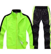 Children's adult light plate long sleeved football suit, men and women's jacket, sportswear, team uniforms custom made