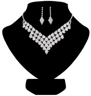 Amazon burst bride suite Crystal Necklace party party Necklace