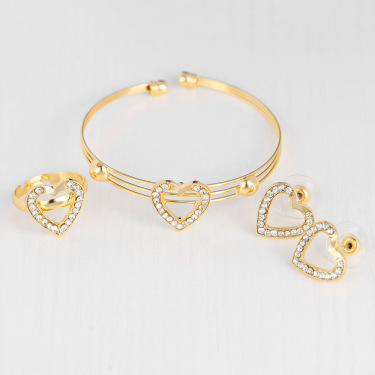 Gold Diamond Butterfly Love Set—1