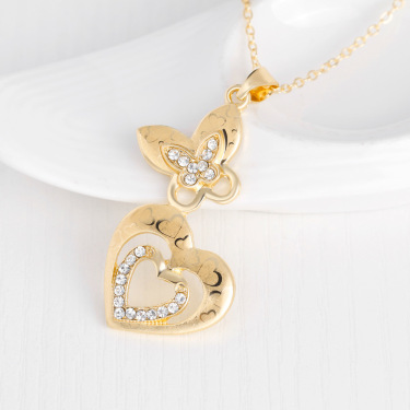 Gold Diamond Butterfly Love Set—3