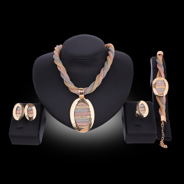 Four-piece Necklace  Earrings And Bracelets—2