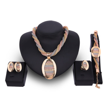 Four-piece Necklace  Earrings And Bracelets—1