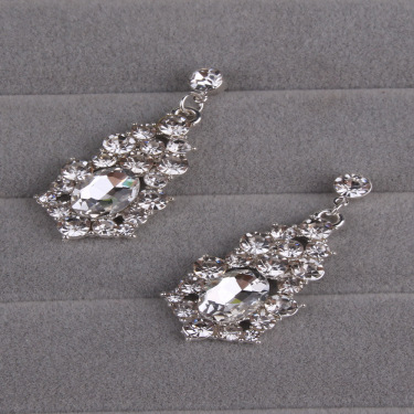 Necklace Alloy Diamond Large Crystal Jewelry Set—4