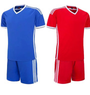 New foreign trade football suit, men's short sleeved training suit, light plate jerseys, children's adult games, sportswear customization