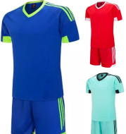 Light plate soccer suit, short sleeve shirt for men and women, football training dress for primary and secondary school students, customized light plate uniforms