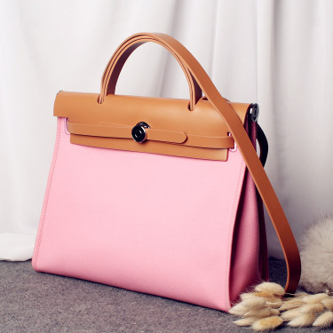 Kylie BAG canvas with Leather Fashion Shoulder Bag—1