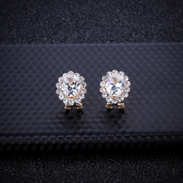 Aliexpress burst new bride jewelry set gem diamond necklace two piece  jewelry manufacturers—2