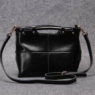 Ladies handbag stitching western style big fashion autumn 2015 Leather Shoulder Bag—1