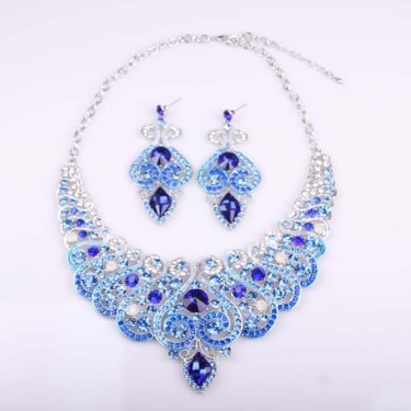of luxury jewelry, necklace, earring, dress, dinner and bridal accessories—2