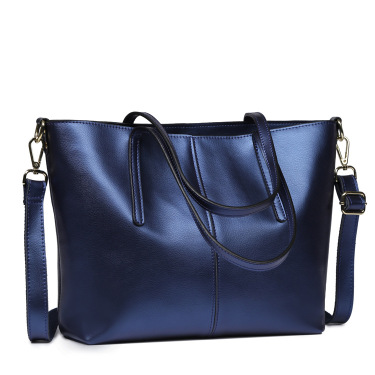 New leather bag 2016 bag leather fashion all-match simple single shoulder bag shopping bag bag capacity—5