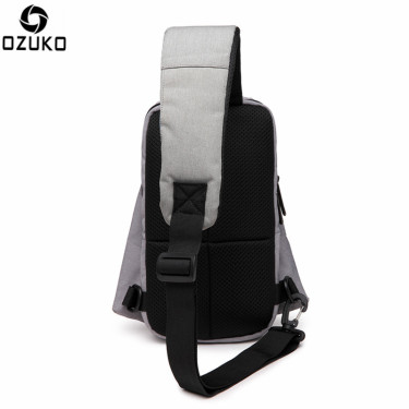 Canvas Men's  Single Shoulder Bag Backpack Crossbody Packs Shoulder Bags—3