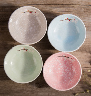 Pottery small dish Japanese tableware seasoning sauce vinegar dish kitchen dish creative small dish plate