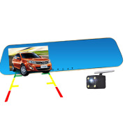 E X10 rear view mirror double lens Hd 1080p night vision back view parking monitoring vehicle recorder