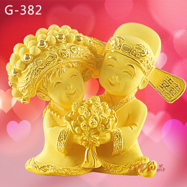 High-grade gold thousand foot cast gold Alluvial Gold Wedding Engagement Wedding Bridal decoration presents a harmoniouslasting a hundred years—1
