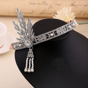 The grand crown of the bride's crowned Gatsby crown wedding dress with a crown—2