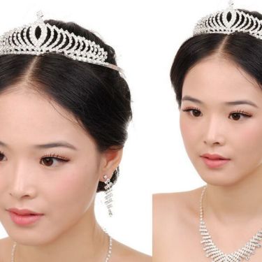 The bride wedding dinner dress diamond tiara hair hair accessories show aliexpress explosion—2