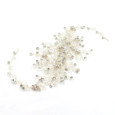 The beautiful bride wedding ornaments export crystal diamond tiara frontlet twigs&honey—3