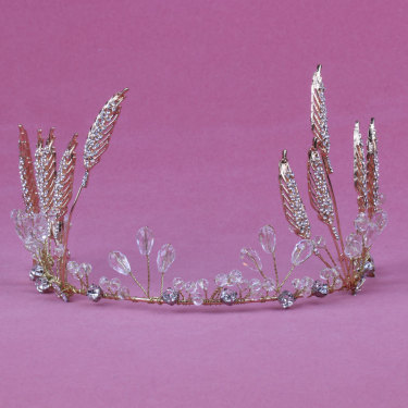 EBay retro bride jewelry crystal grain other wedding accessories handmade wedding headdress ornaments crown material—3